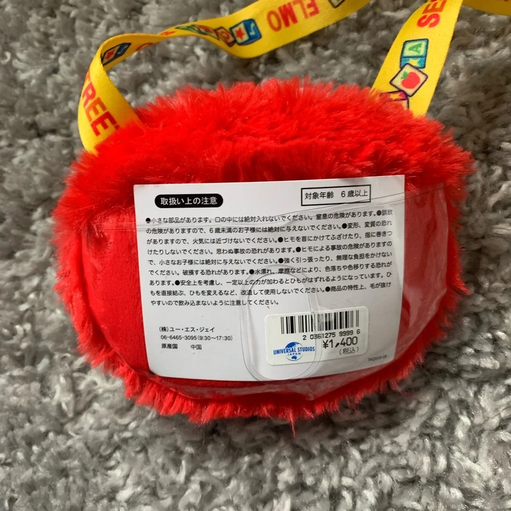NWT Sesame Street Red Plush Elmo Kids Bag